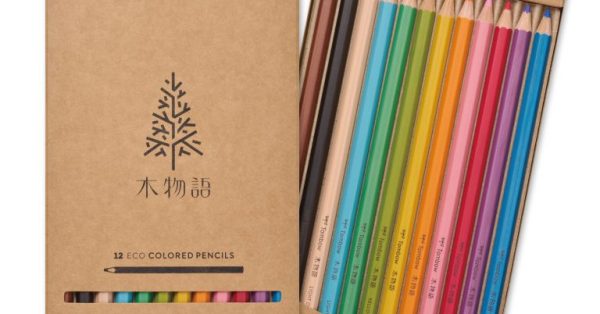 大人も欲しくなる上質な色鉛筆！トンボ鉛筆｜色鉛筆｜木物語12色ディスプレイ